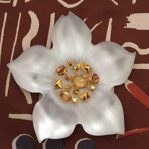 Alexis Bittar flower brooch